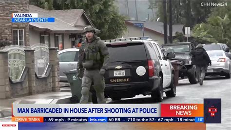 Standoff continues with man accused of shooting at deputies in San Gabriel Valley